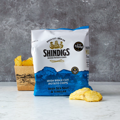 Shindigs Irish Sea Salt & Vinegar Irish Ridge Cut Crisps