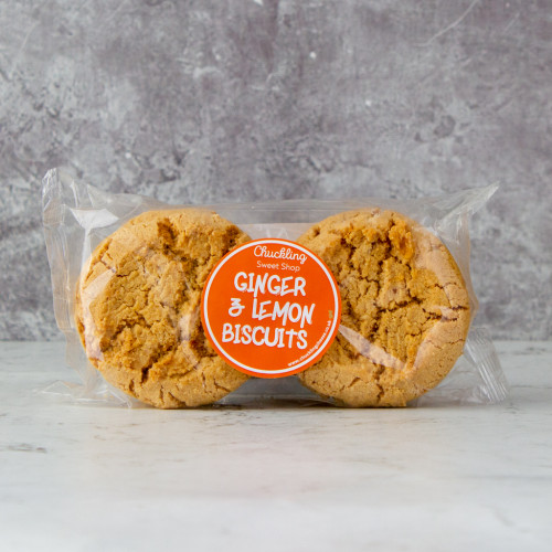 Chuckling Ginger & Lemon Biscuits Available At The Chuckling Cheese Company