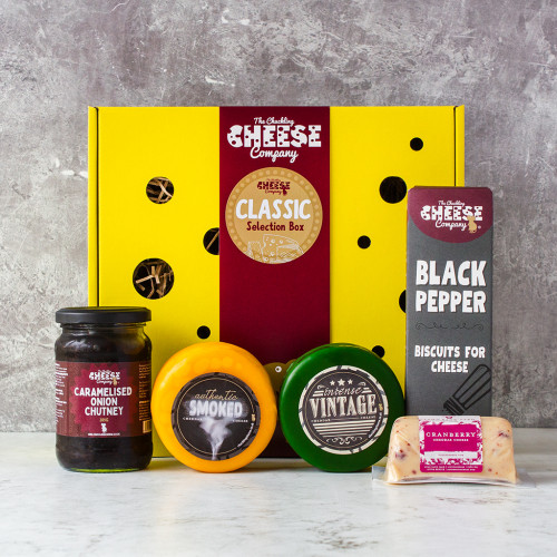 Classic Cheeseboard Selection Box Available At The Chuckling Cheese Company