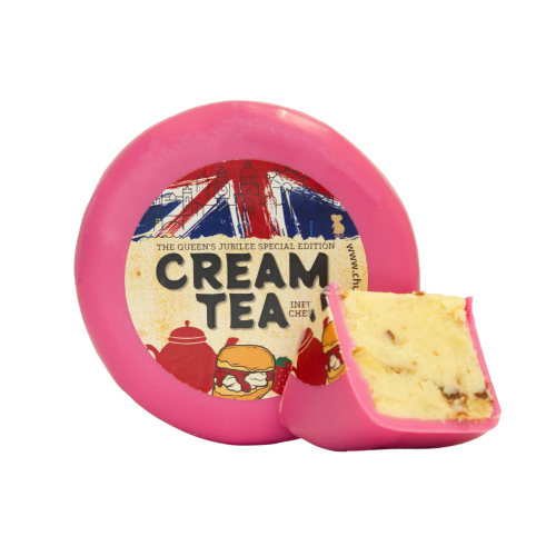 Cream Tea Cheese Truckle Cut Open 200g