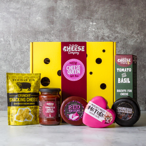 The Cheese Queen Cheese Gift Box Available to Shop At The Chuckling Cheese Company