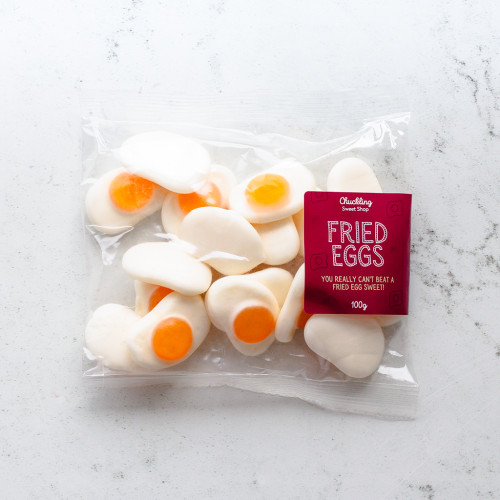 100g bag of Fried Eggs by Chuckling Sweet Shop