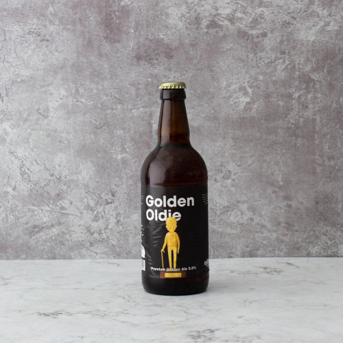 Golden Oldie Premium Golden Ale Comedy Beer by The Chuckling Cheese Company