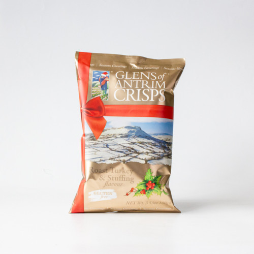 Roast Turkey & Stuffing Crisps 100g Available at The Chuckling Cheese Company