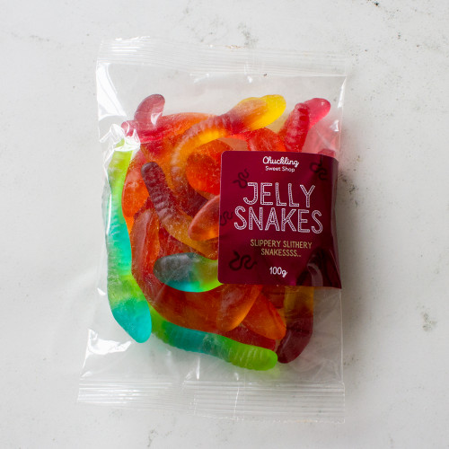 Chuckling Jelly Snakes - 100g Bag 