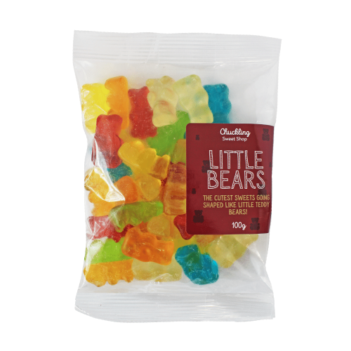 100g bag of Little Gummy Bears by Chuckling Sweet Shop