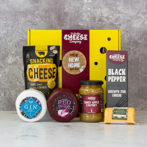 New Home Cheese Gift Box available to purchase from the Chuckling Cheese Company