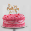 Personalised Happy Birthday Name Cake Topper