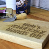 My Cheese Hands Off! Personalised Beech Cheese Board