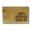 My Cheese Hands Off! Personalised Beech Cheese Board