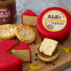 New! Ale & Mustard Cheddar Wax Coated Cheese Truckle 200g