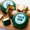 Pickled Onion Cheddar - Waxed Cheese Truckle 200g